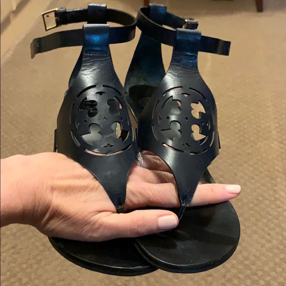 Tory Burch laser cut wedge